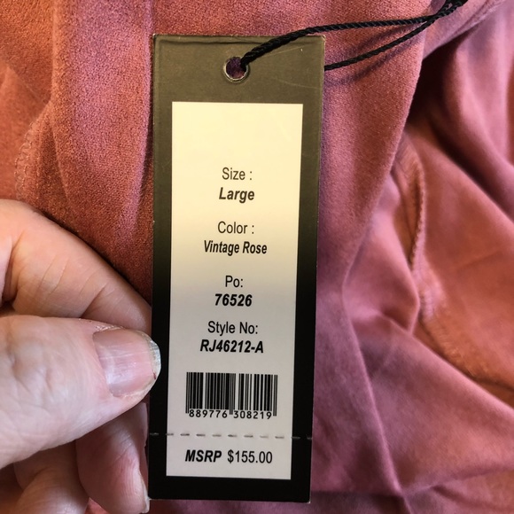 Romeo & Juliet Couture NWT waterfall cardigan size large - Picture 5 of 6